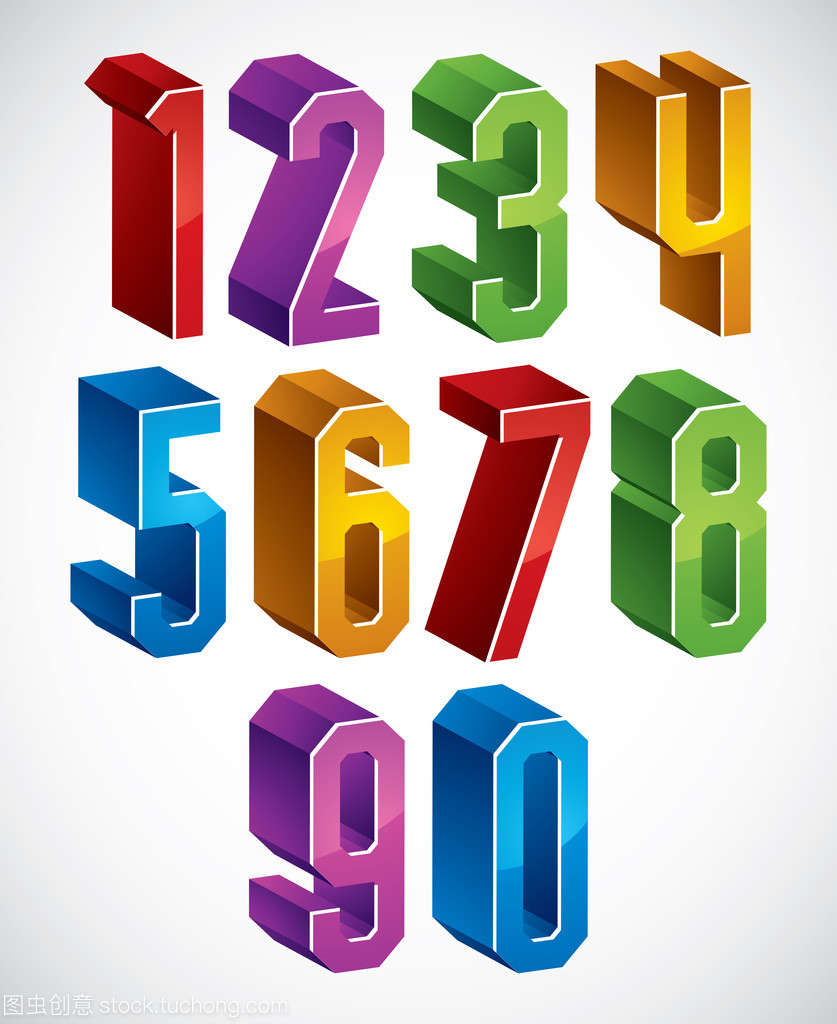 3D幾何數(shù)字的藍(lán)綠調(diào)色 數(shù)字廣告設(shè)計(jì)的視覺策略